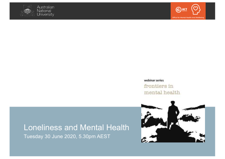 loneliness and mental health