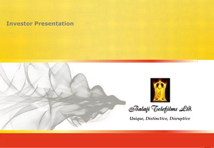 investor presentation