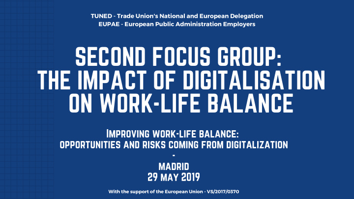 second focus group the impact of digitalisation on work