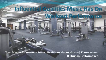 Teya Mason &amp; Courtnay Serve | Professor Nolan Harms | Foundations  Of Human Performance  Survey