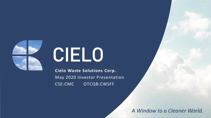 a window to a cleaner world disclaimer disclaimer