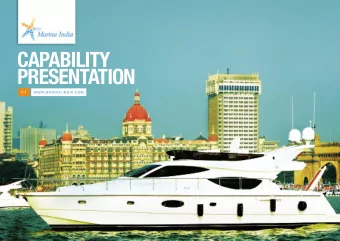 CAPABILITY  PRESENTATION V. 1  WWW.MARINA-INDIA.COM  Capability Presentation | page 1  The
