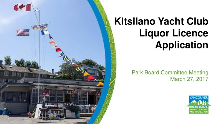 liquor licence