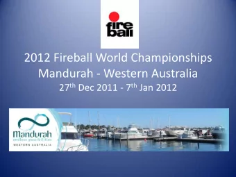 Mandurah - Western Australia 27 th Dec 2011 - 7 th Jan 2012  When? December 2011  January 2012
