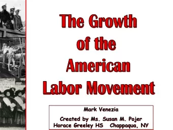 Mark Venezia  Created by Ms. Susan M. Pojer  Horace Greeley HS   Chappaqua, NY  Th  The  e Ch  Chan