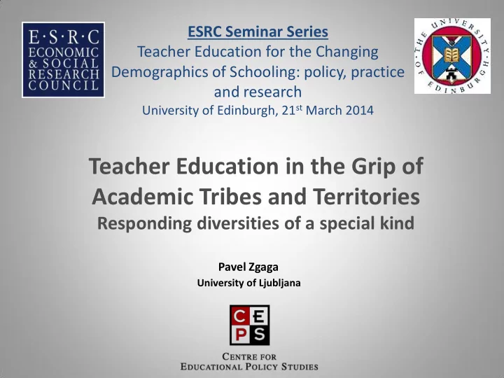 academic tribes and territories