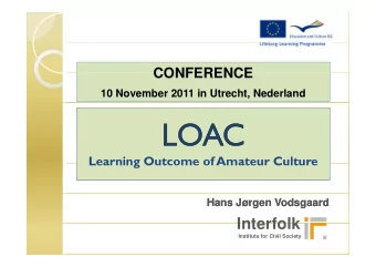 LOAC  LOAC  LOAC  LOAC  Learning Outcome of Amateur Culture  Learning Outcome of Amateur Culture