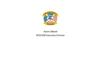 Aaron Abbott  REDCOM Executive Director  REDCOM  Mission &amp; Vision  History