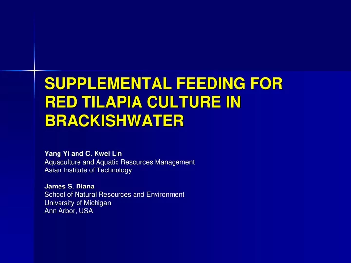 supplemental feeding for supplemental feeding for red