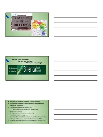 Where have we been?  Where are we now?  Where are we going?  Revitalizing the Special Education