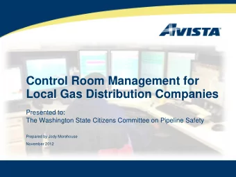 Local Gas Distribution Companies  Presented to:  The Washington State Citizens Committee on