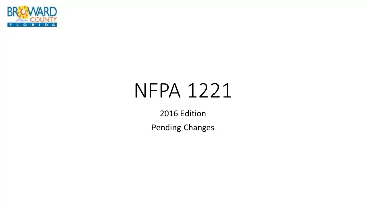 nfpa 1221