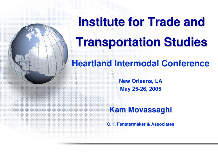 institute for trade and institute for trade and