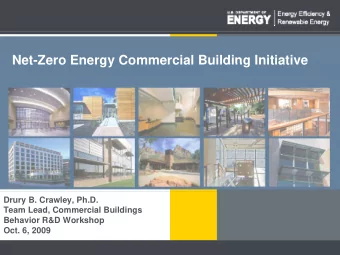 Net-Zero Energy Commercial Building Initiative  Net Zero Energy Commercial Building Initiative