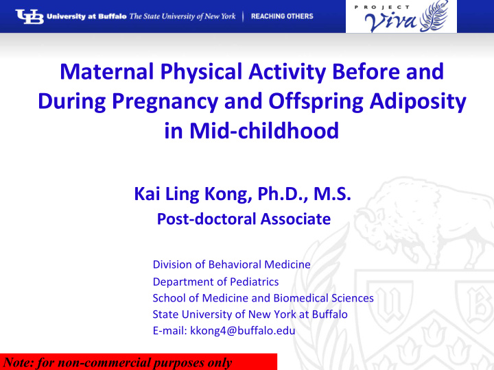 during pregnancy and offspring adiposity