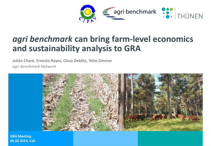 agri benchmark can bring farm level economics and