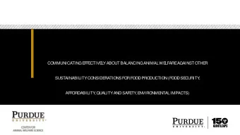 COMMUNICATING E  FFE  CTIVE  L  Y ABOUT BALANCING ANIMAL WE  LF  ARE  AGAINST OTHE  R