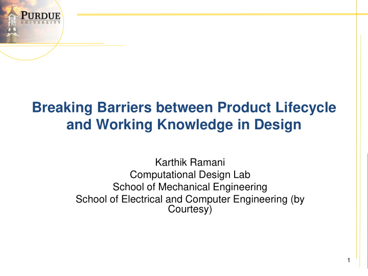 breaking barriers between product lifecycle and working