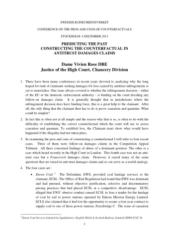 Dame Vivien Rose DBE  Justice of the High Court, Chancery Division 1. There have been many