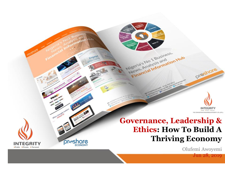 governance leadership ethics how to build a thriving