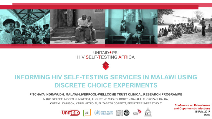 informing hiv self testing services in malawi using