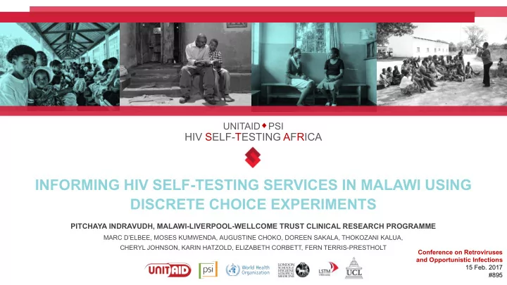 informing hiv self testing services in malawi using