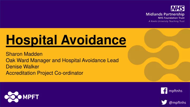 hospital avoidance