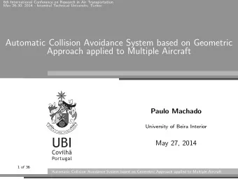 Automatic Collision Avoidance System based on Geometric  Approach applied to Multiple Aircraft