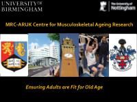 mrc aruk centre for musculoskeletal ageing research