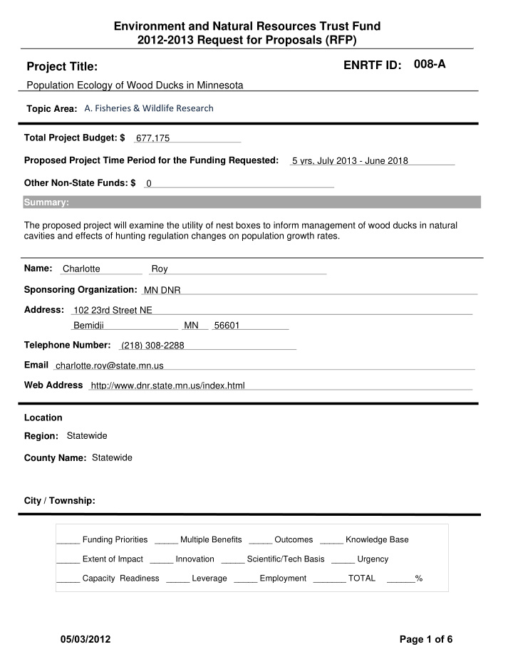 environment and natural resources trust fund 2012 2013