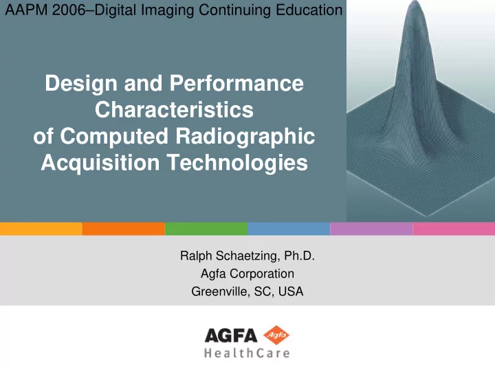 design and performance characteristics of computed