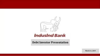 Debt Investor Presentation  March 11, 2019 India  Positive Macro Outlook  Credit growth