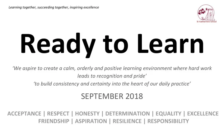 ready to learn