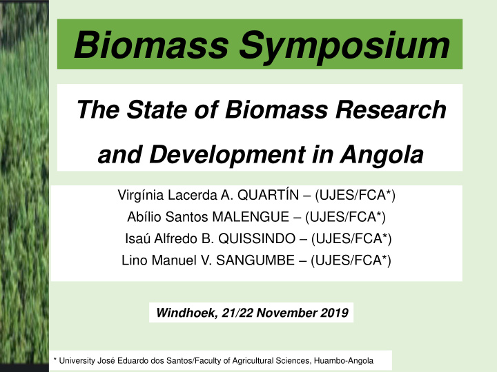 biomass symposium