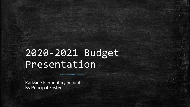 2020 2021 budget presentation