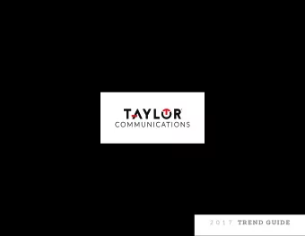 2 0 1 7 TREND GUIDE  2017 TRENDS  01  05  NEW &amp; ENGAGING  01  Personalizatjon  05  02  Greenery