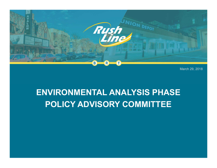environmental analysis phase policy advisory committee