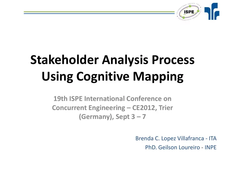 using cognitive mapping