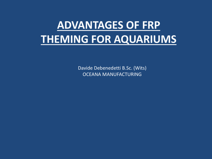 theming for aquariums