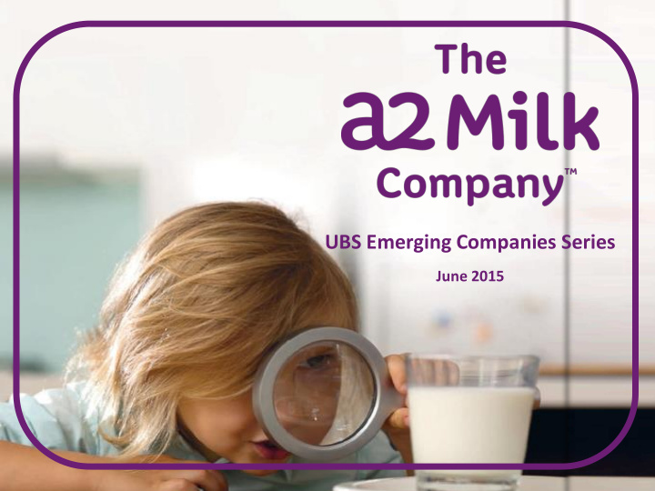 ubs emerging companies series