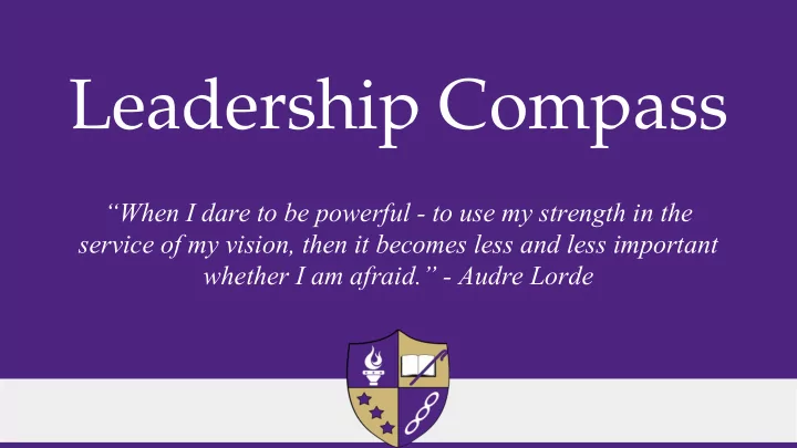 leadership compass