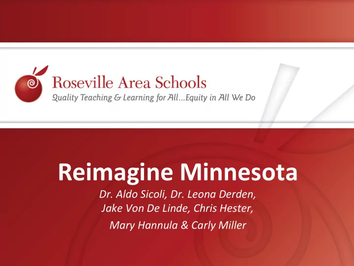 reimagine minnesota