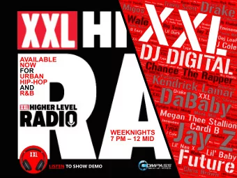 AVAILABLE  NOW  FOR  URBAN  HIP-HOP  AND  R&amp;B  WEEKNIGHTS  7 PM  12 MID  LISTEN TO SHOW DEMO