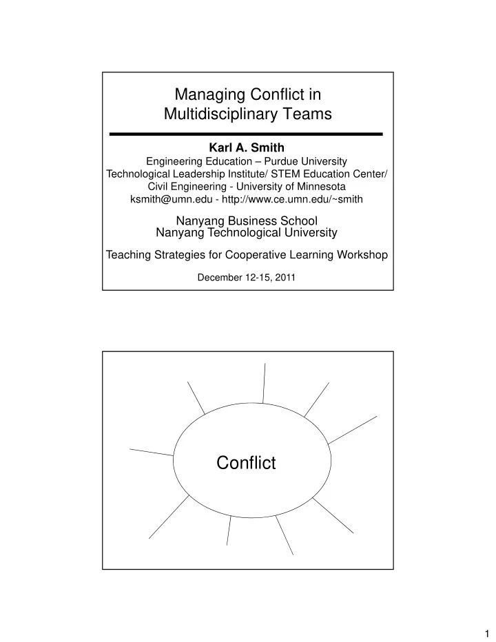 conflict