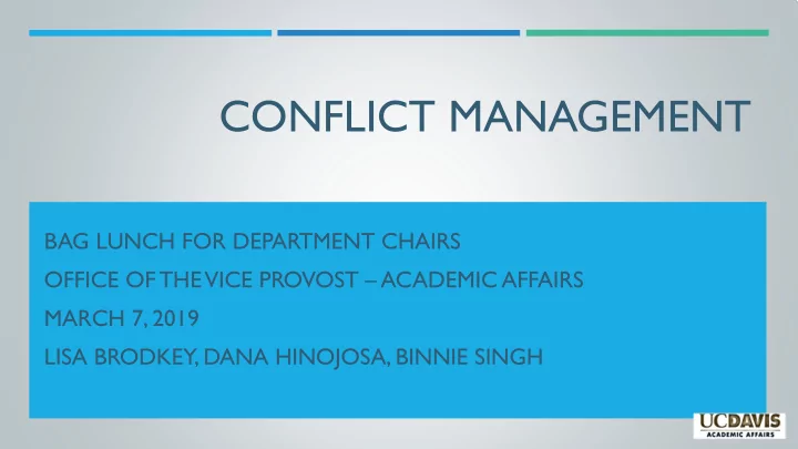 conflict management