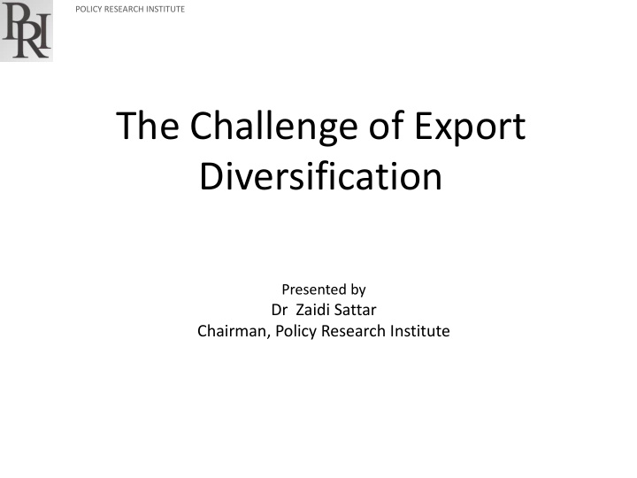 the challenge of export