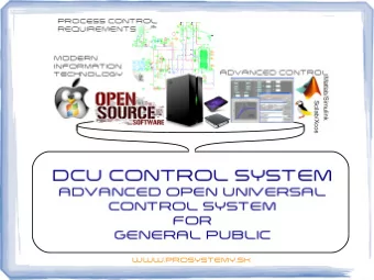 What is process control system  Why a new control system?  Aiming control system field  main flaws