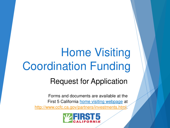 home visiting coordination funding