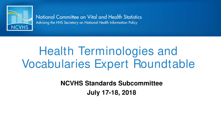 health terminologies and vocabularies expert roundtable