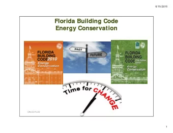 Florida Building Code  Florida Building Code  Energy Conservation  Energy Conservation  CALCS-PLUS